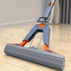 Butterfly Head Floor Cleaner - Magic Mop - Stainless Steel Telescopic Handle - Absorbent Sponge Mop Home