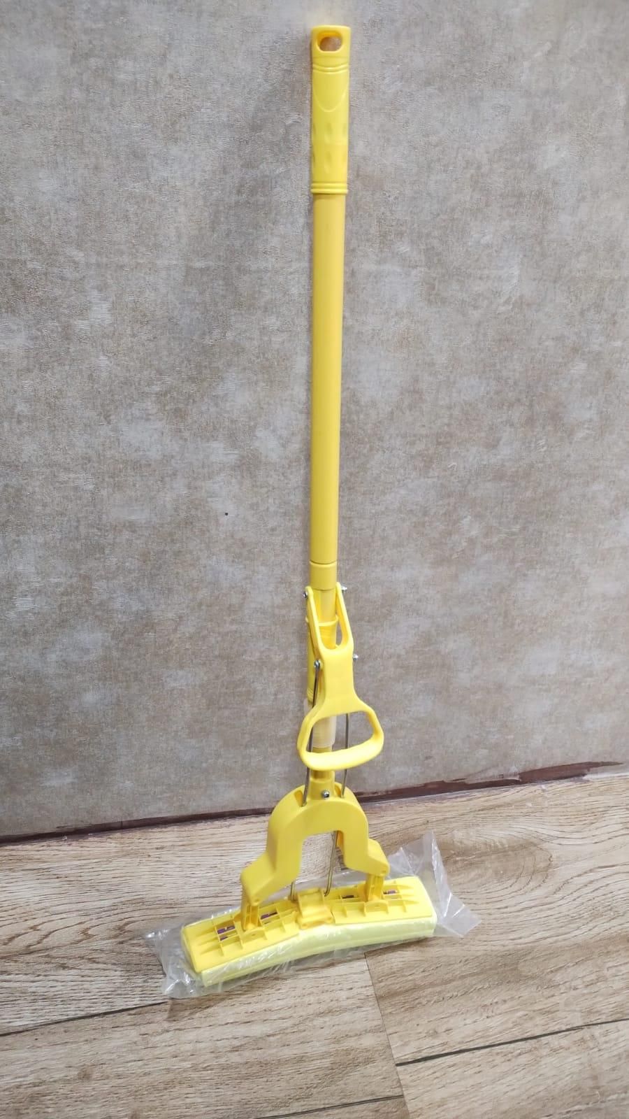 Butterfly Head Floor Cleaner - Magic Mop - Stainless Steel Telescopic Handle - Absorbent Sponge Mop Home
